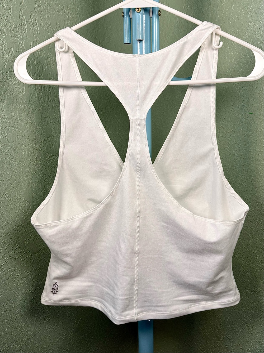 Free People Movement White Ruched Front Racerback Tank Top - Picture 4 of 7